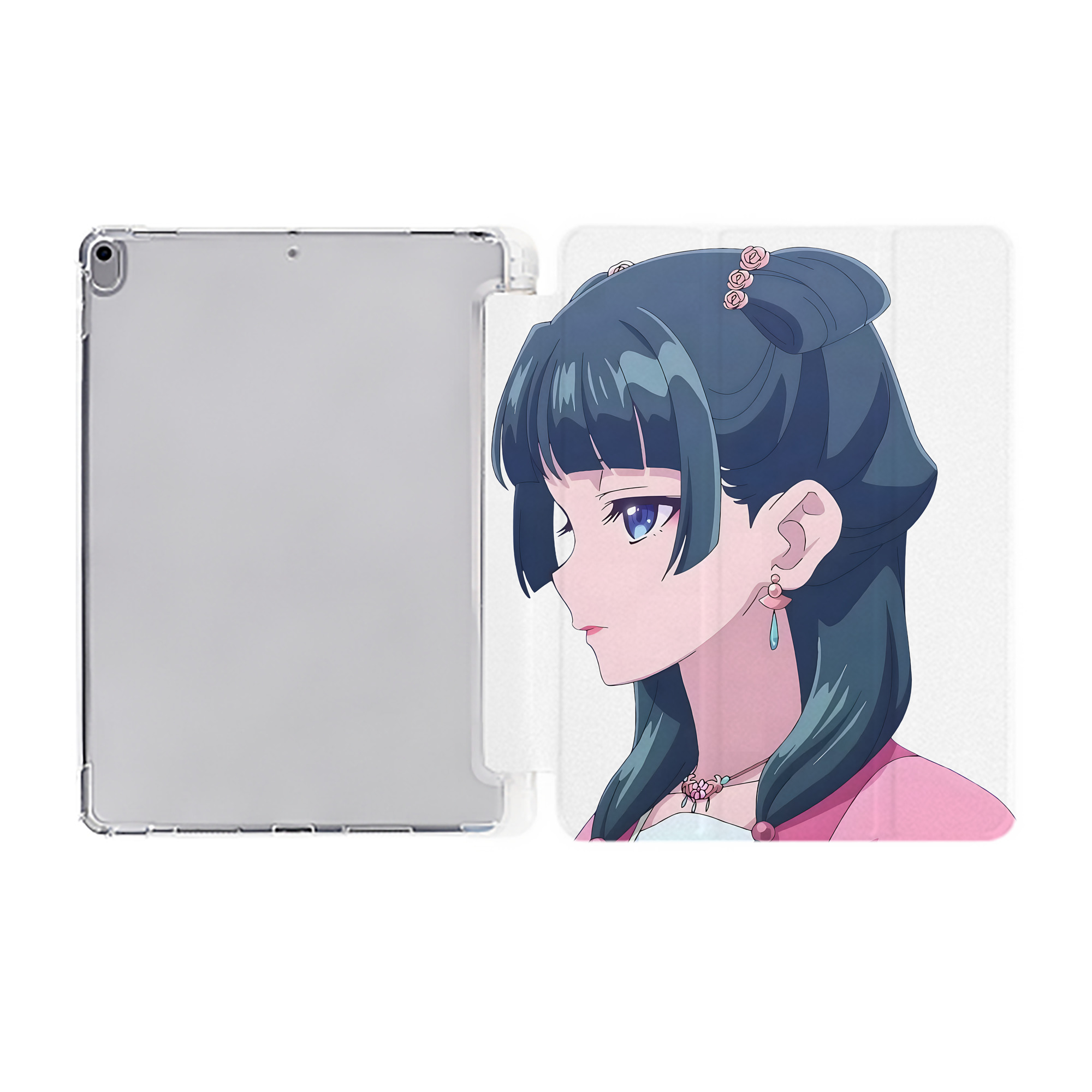 （画像用） 薬屋のひとりごと The Apothecary Diaries IPad ケース ペン収納付き 三つ折りスタンド PUレザー×シリコン 対応機種9.5/10.5/10.9インチ